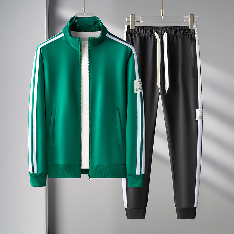 Ensemble Deux Pièces avec Veste Zippée et Pantalon Jogger pour Homme | Idéal pour Un Usage Quotidien