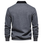 Polo Rugby À Manches Longues avec Col Contrasté pour Homme | Idéal pour La Mi-Saison