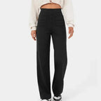 Pantalon Taille Haute à Jambe Large pour Femme | Idéal pour le Bureau et les Sorties