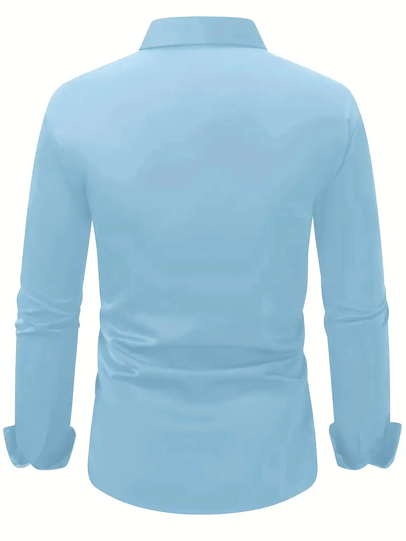Chemise À Manches Longues Pour Homme | Idéale Pour Usage Quotidien