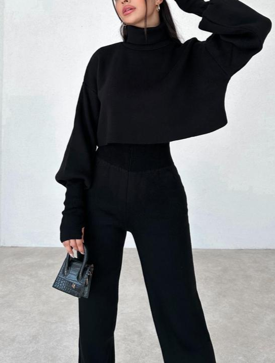 Ensemble Deux Pièces Avec Haut À Manches Longues Et Pantalon Pour Femmes | Idéal Pour Usage Quotidien Et Loisirs