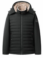 Veste d’Hiver Matelassée avec Capuche Ajustable pour Hommes | Idéale pour la Saison Froide