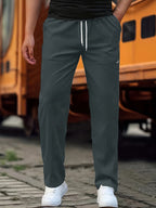 Pantalon Classique avec Taille à Cordon pour Homme | Idéal pour Usage Quotidien