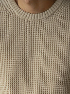Pull À Texture Gaufrée Avec Col Rond Pour Homme | Idéal Pour Le Quotidien