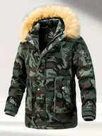 Veste d’Hiver Camouflage avec Capuche pour Homme | Idéale pour les Activités Extérieures en Hiver