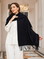 Écharpe Hiver à Franges pour Femme | Idéale pour la Saison Froide