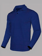 Chemise À Boutons Avec Motif Texturé Pour Homme | Idéale Pour Bureau Et Sorties