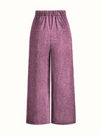 Pantalon Large Taille Haute Avec Plis Frontaux Pour Femme | Idéal Pour Usage Quotidien Et Professionnel