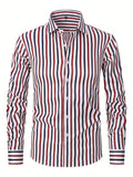 Chemise À Rayures pour Hommes | Idéale pour Bureau Et Sorties