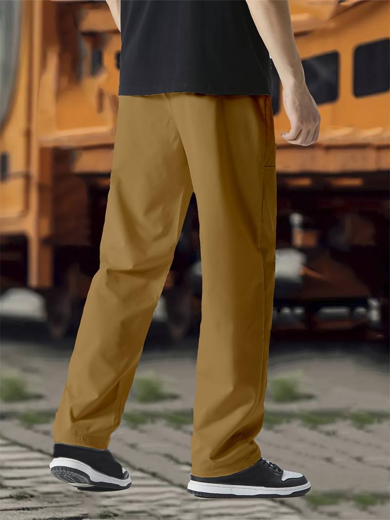 Pantalon À Taille Ajustable Avec Coupe Droite Pour Homme | Idéal Pour Usage Quotidien