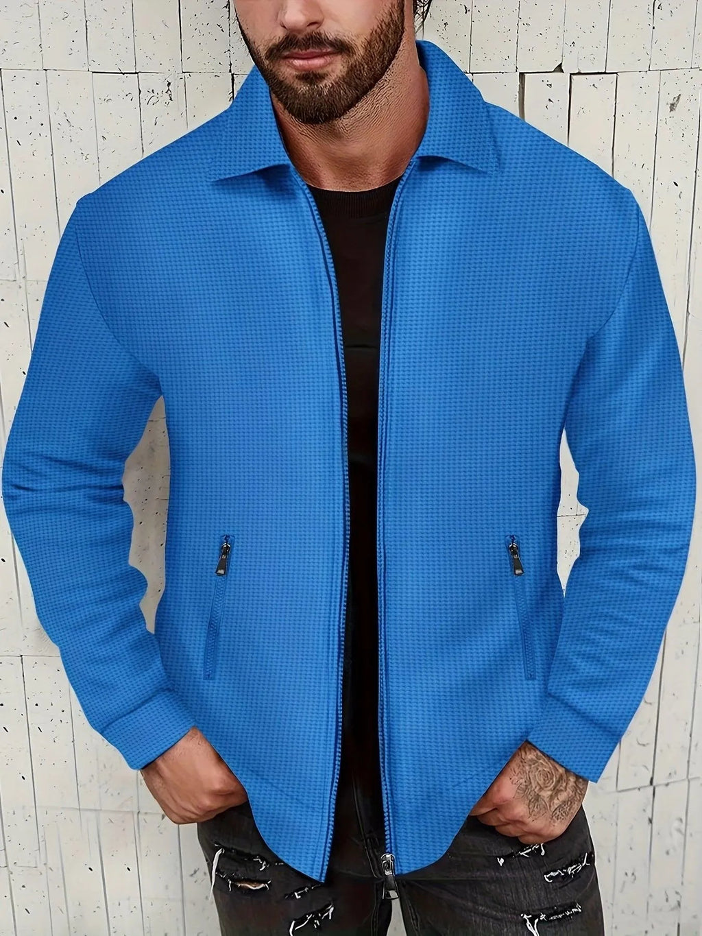 Veste Casual Uni Pour Homme | Idéal Pour Un Usage Quotidien