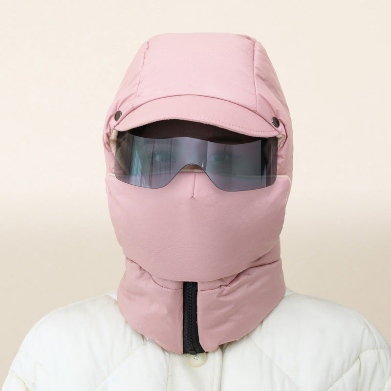Masque de Protection Intégrale pour Extérieur avec Lunettes Amovibles | Idéal pour l’Hiver