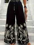 Pantalon Large À Cordon De Serrage Avec Poches Latérales Pour Femme | Idéal Pour Tenues Décontractées