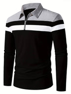 Polo À Manches Longues Avec Fermeture Zippée Pour Homme | Idéal Pour Un Usage Quotidien