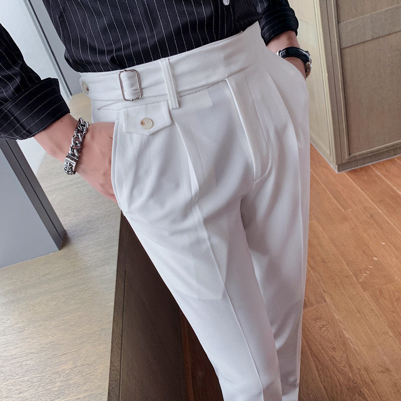 Pantalon Slim-Fit avec Coupe Ajustée pour Homme | Idéal pour le Travail et les Occasions Formelles