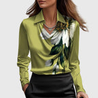 Blouse Fluide Pour Femme Avec Col Plissé | Idéal Pour Un Usage Quotidien