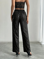 Pantalon Large À Paillettes Pour Femmes | Idéal Pour Des Occasions Spéciales