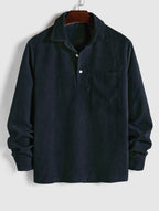Pull-Over Homme à Texture Côtelée pour Usage Quotidien | Idéal pour la Mi-Saison