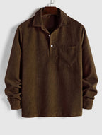 Pull-Over Homme à Texture Côtelée pour Usage Quotidien | Idéal pour la Mi-Saison
