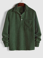 Pull-Over Homme à Texture Côtelée pour Usage Quotidien | Idéal pour la Mi-Saison