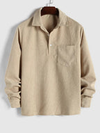 Pull-Over Homme à Texture Côtelée pour Usage Quotidien | Idéal pour la Mi-Saison