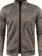 Veste Zippée Avec Col Montant Et Poches Latérales Pour Homme | Idéal Pour Sport Et Usage Quotidien