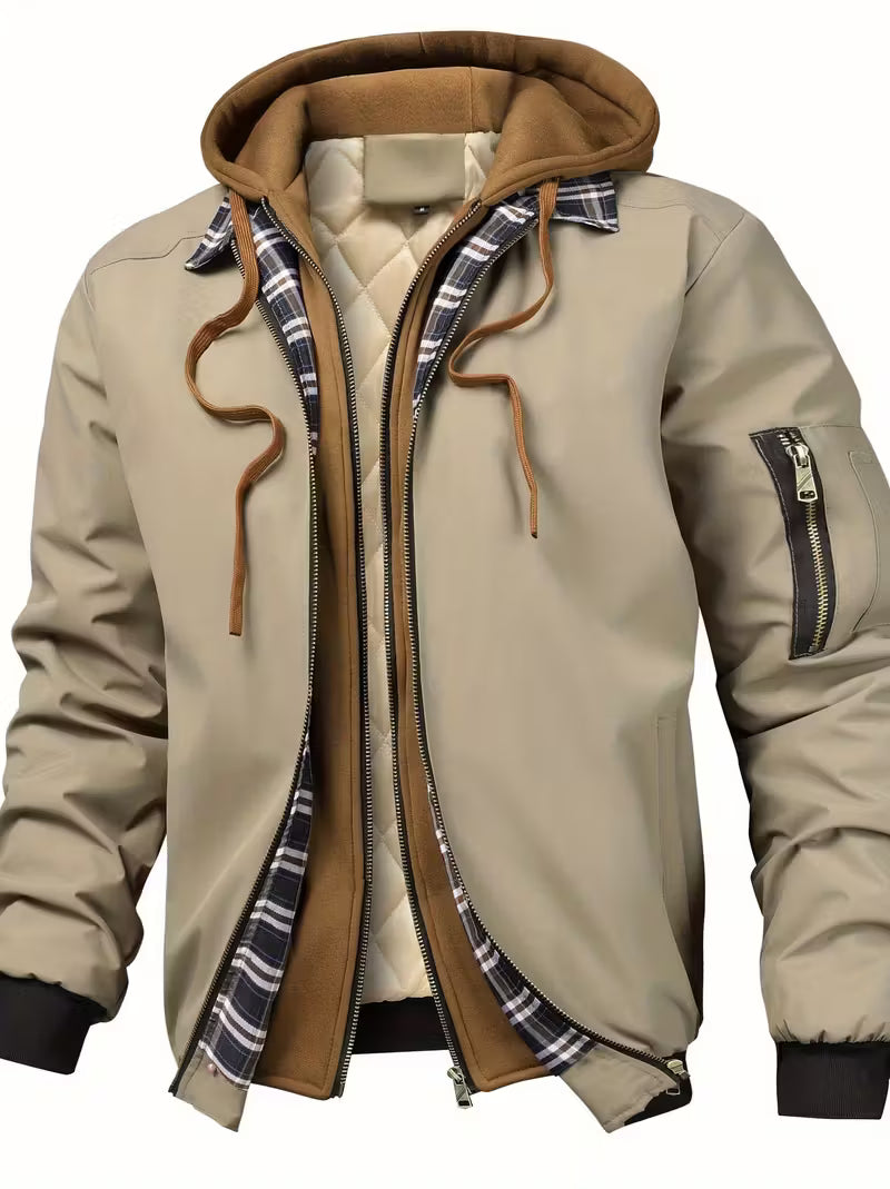 Veste Avec Capuche Et Fermeture Zippée Pour Homme | Idéale Pour Un Usage Quotidien Et Extérieur