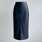 Jupe Midi Droite Avec Fente Arrière Pour Femmes | Idéal Pour Usage Quotidien
