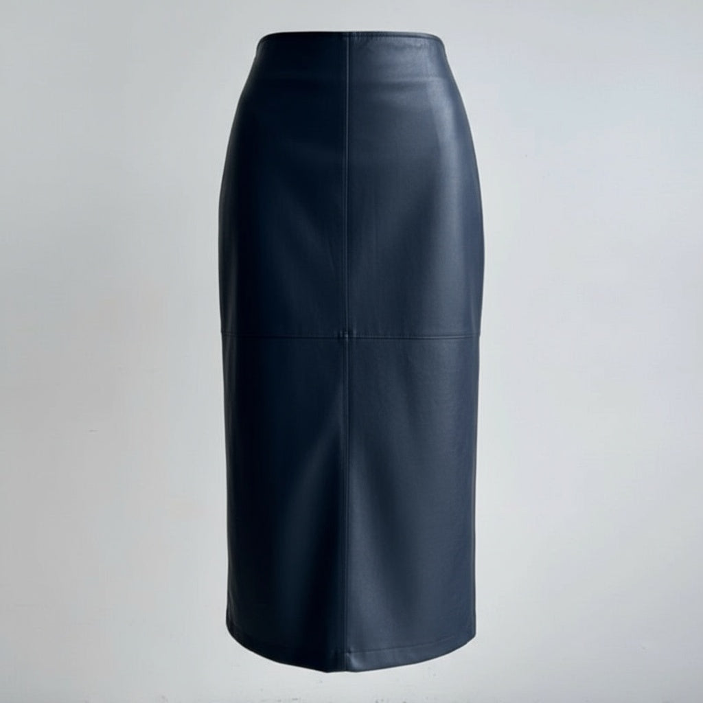 Jupe Midi Droite Avec Fente Arrière Pour Femmes | Idéal Pour Usage Quotidien