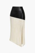 Jupe Midi Taille Haute Avec Fente Latérale Et Design Asymétrique Pour Femme | Idéale Pour Le Quotidien Et Les Occasions Planifiées
