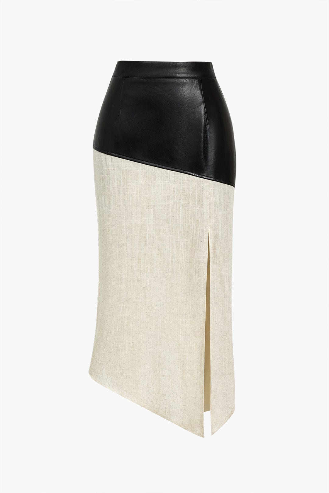 Jupe Midi Taille Haute Avec Fente Latérale Et Design Asymétrique Pour Femme | Idéale Pour Le Quotidien Et Les Occasions Planifiées