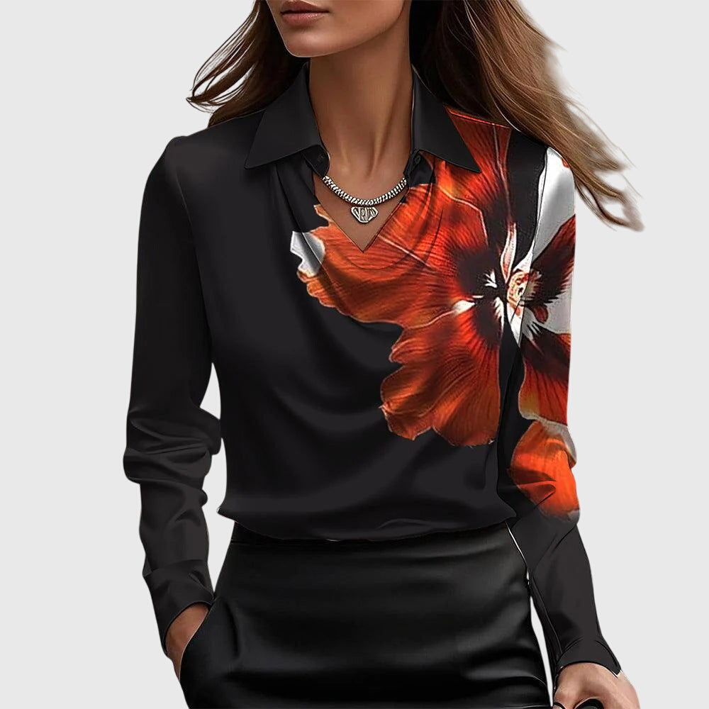 Blouse Fluide Pour Femme Avec Col Plissé | Idéal Pour Un Usage Quotidien