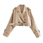 Trench-Coat Long avec Ceinture pour Femme | Idéal pour la Mi-Saison