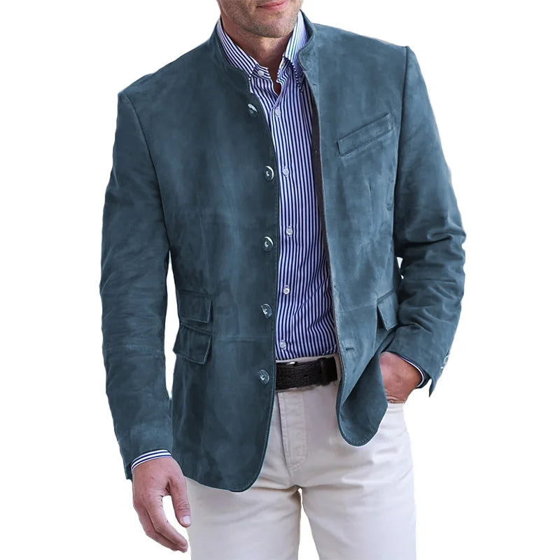 Veste Homme | Fermeture Boutonnée | Col Classique | Mi-Saison Décontractée