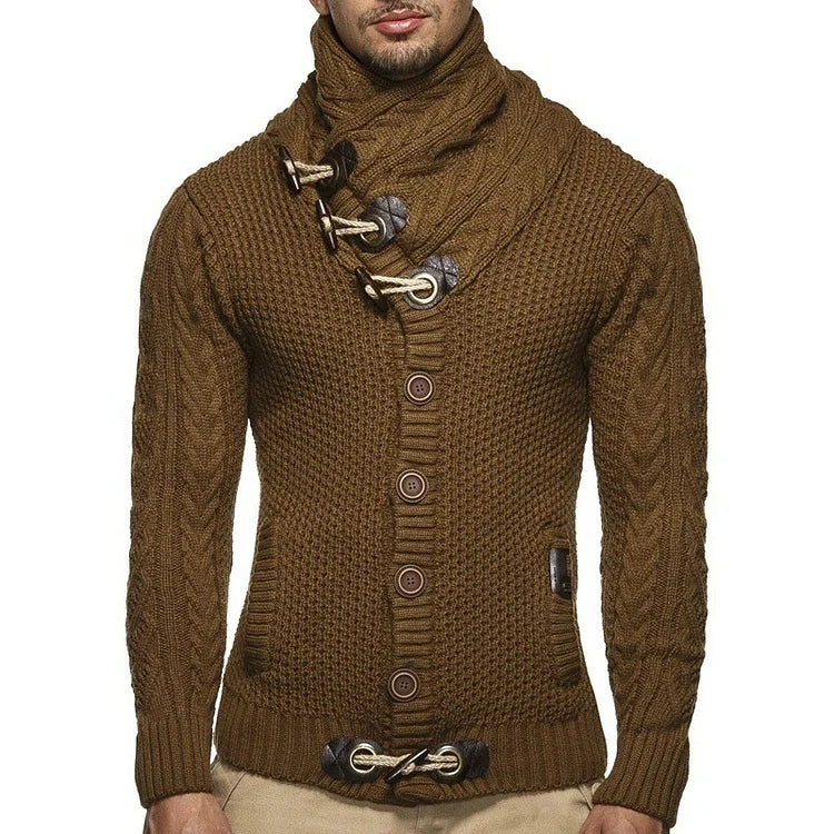 Pull Tricoté à Coupe Ajustée pour Homme | Idéal pour des Occasions Décontractées et Semi-Formelles