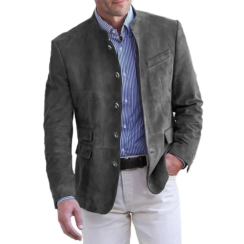 Veste Homme | Fermeture Boutonnée | Col Classique | Mi-Saison Décontractée