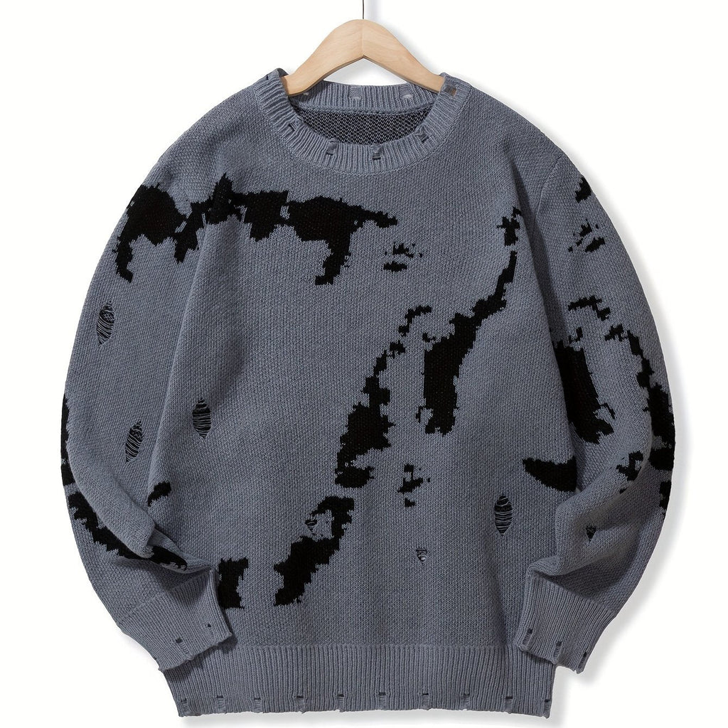 Pull-Over Homme à Texture Structurée pour Usage Quotidien | Idéal pour la Mi-Saison