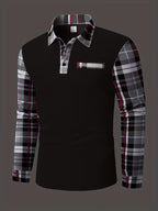 Chemise À Manches Longues Avec Détail Poche Poitrine Et Coupe Ajustée Pour Homme | Idéale Pour Le Bureau Et Les Occasions Quotidiennes