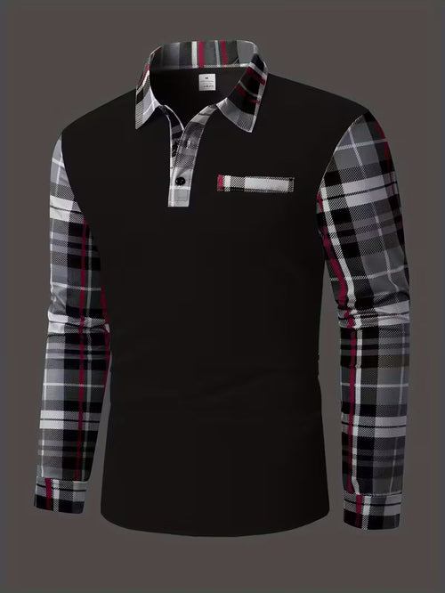 Chemise À Manches Longues Avec Détail Poche Poitrine Et Coupe Ajustée Pour Homme | Idéale Pour Le Bureau Et Les Occasions Quotidiennes