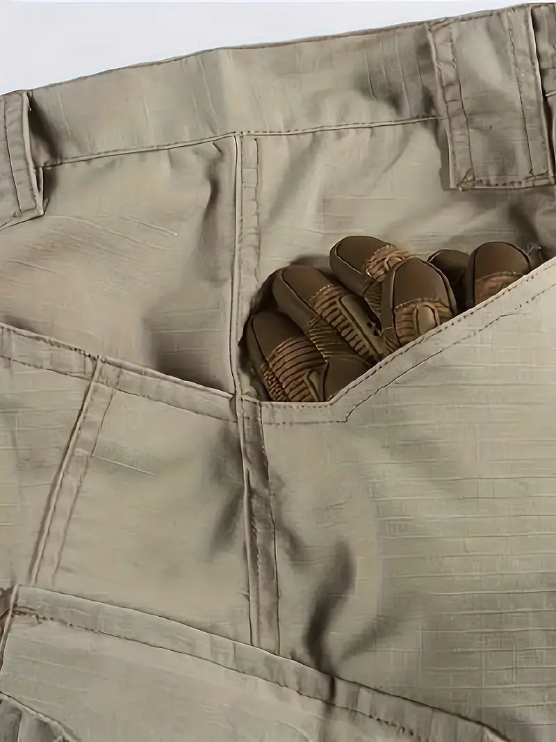 Pantalon Tactique Outdoor avec Poches Multiples pour Homme | Idéal pour la Randonnée et le Camping