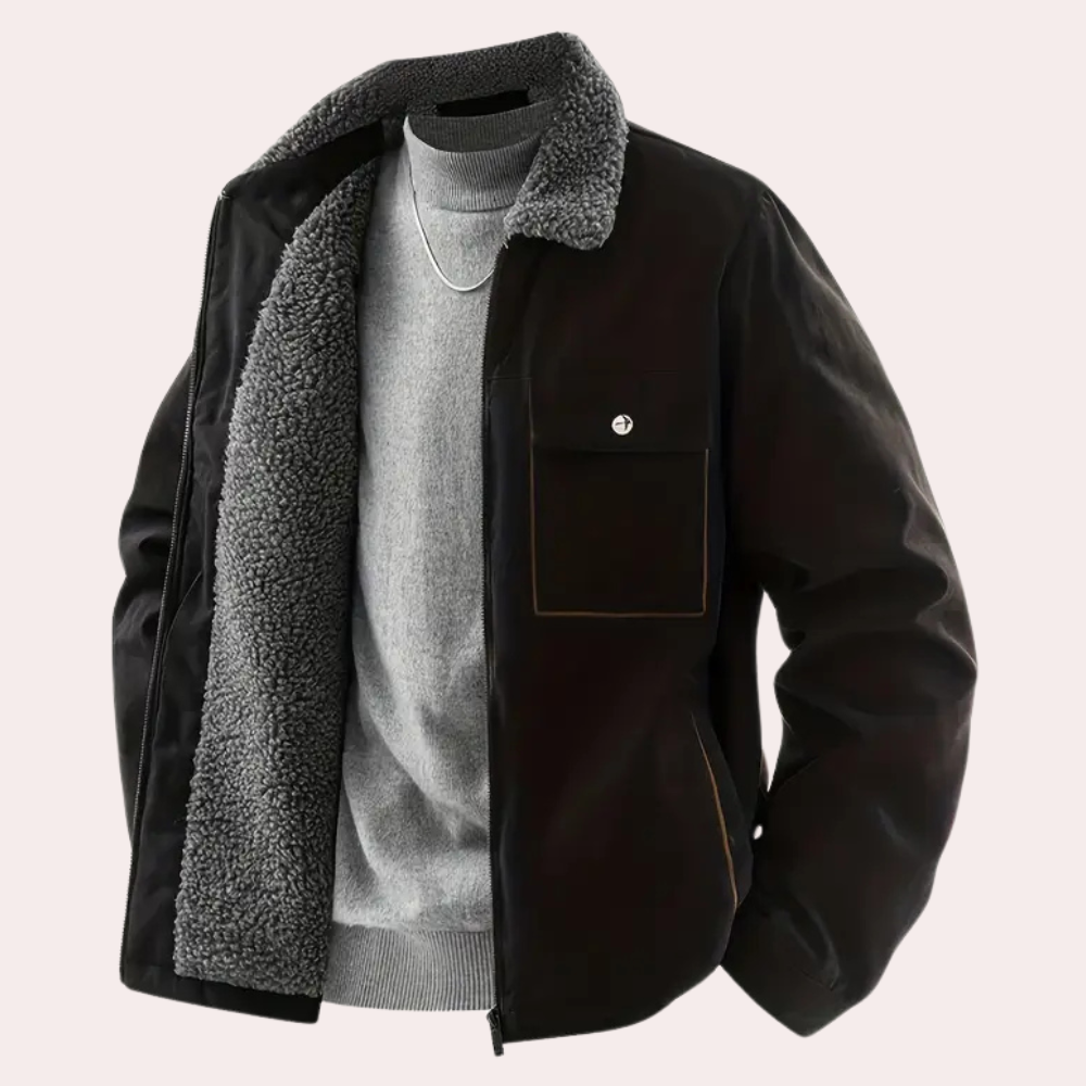 Veste Matelassée avec Fermeture Éclair et Poches pour Homme | Idéale pour l’Hiver