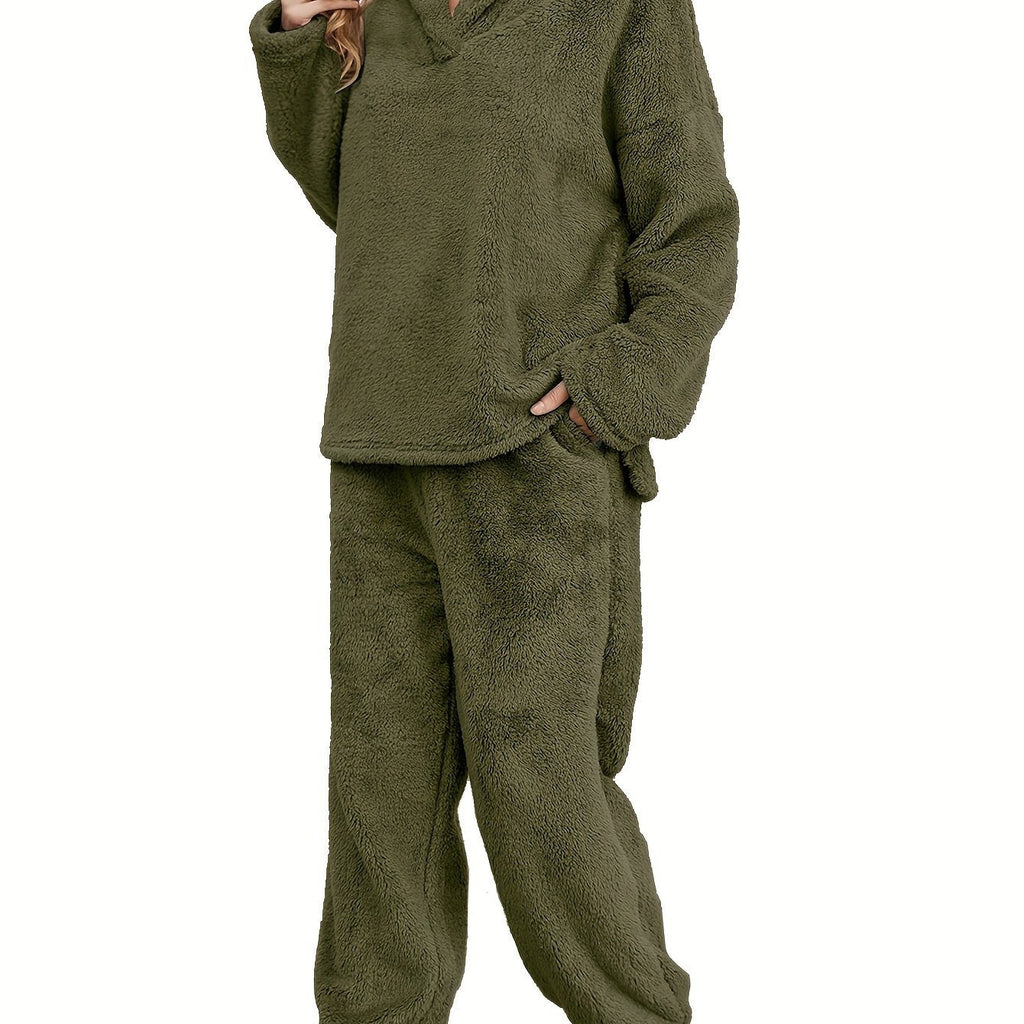 Ensemble Loungewear avec Sweat À Capuche Et Pantalon pour Femme | Idéal pour L’Automne Et L’Hiver