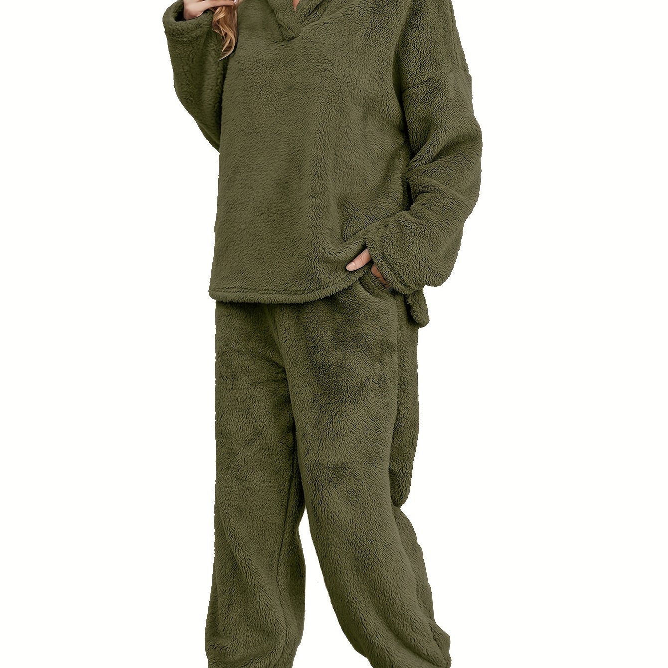 Ensemble Loungewear avec Sweat À Capuche Et Pantalon pour Femme | Idéal pour L’Automne Et L’Hiver