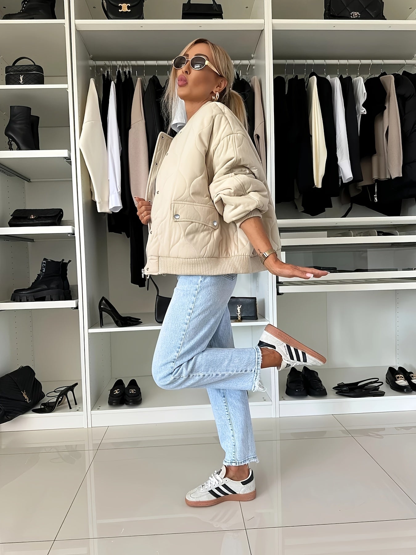 Veste Mi-Saison Avec Coupe Ajustée Pour Femmes | Idéale Pour Les Saisons Intermédiaires