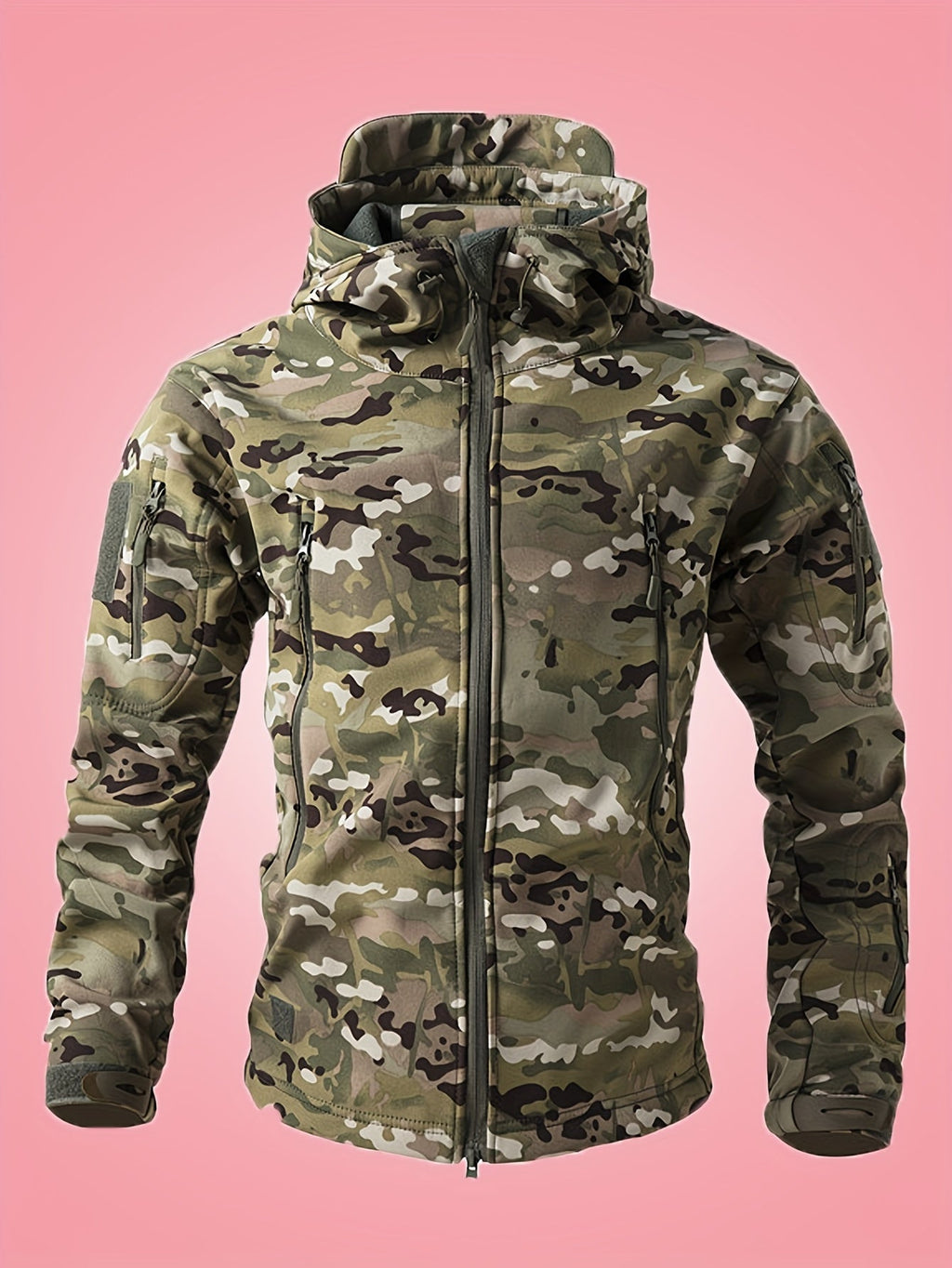 Coupe-Vent Camouflage à Capuche pour Hommes | Idéal pour l’Hiver