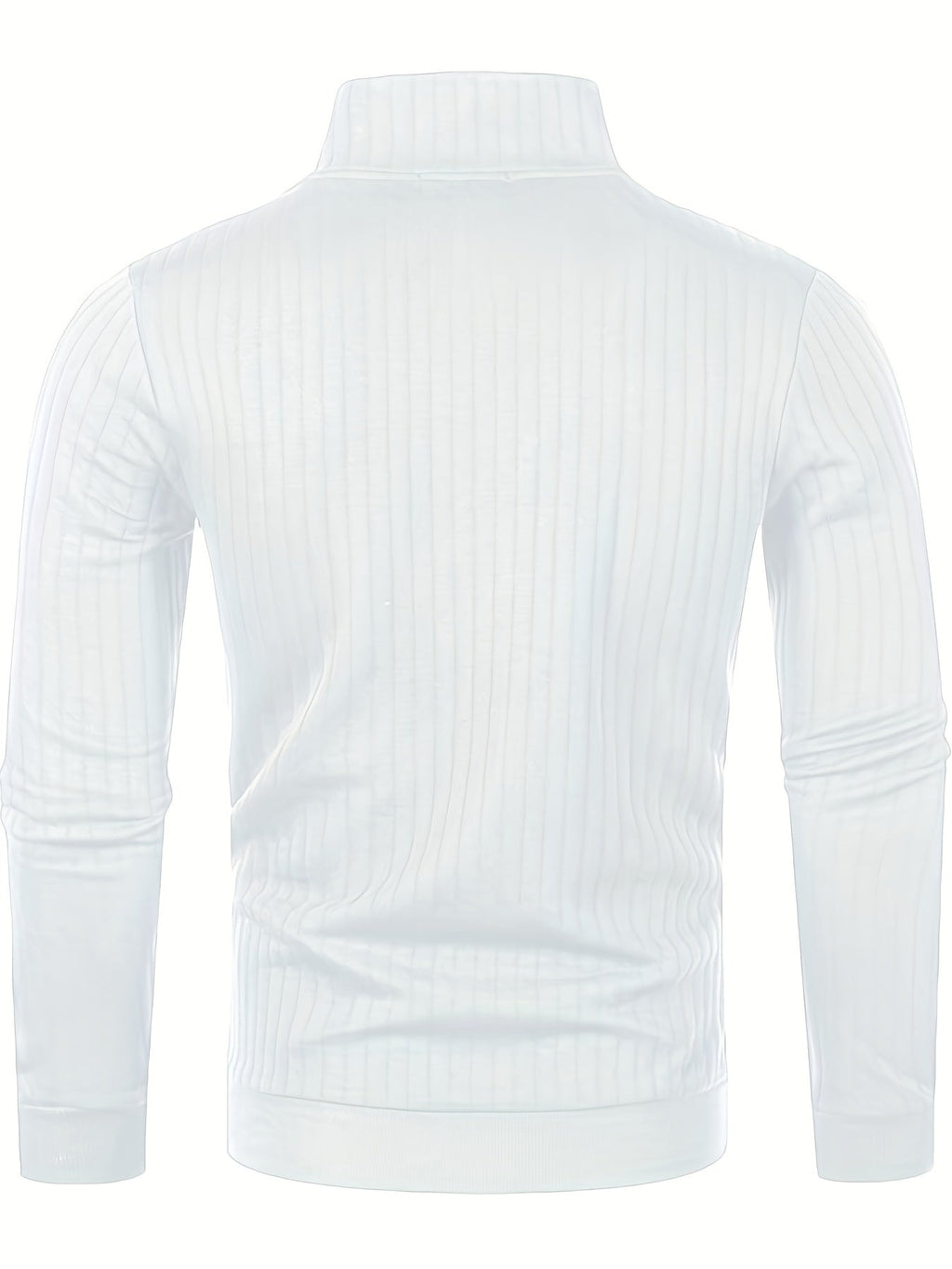 Pull Pour Homme Avec Col Zippé Et Motif Côtelé Pour Adulte | Idéal Pour Usage Quotidien Et Polyvalent