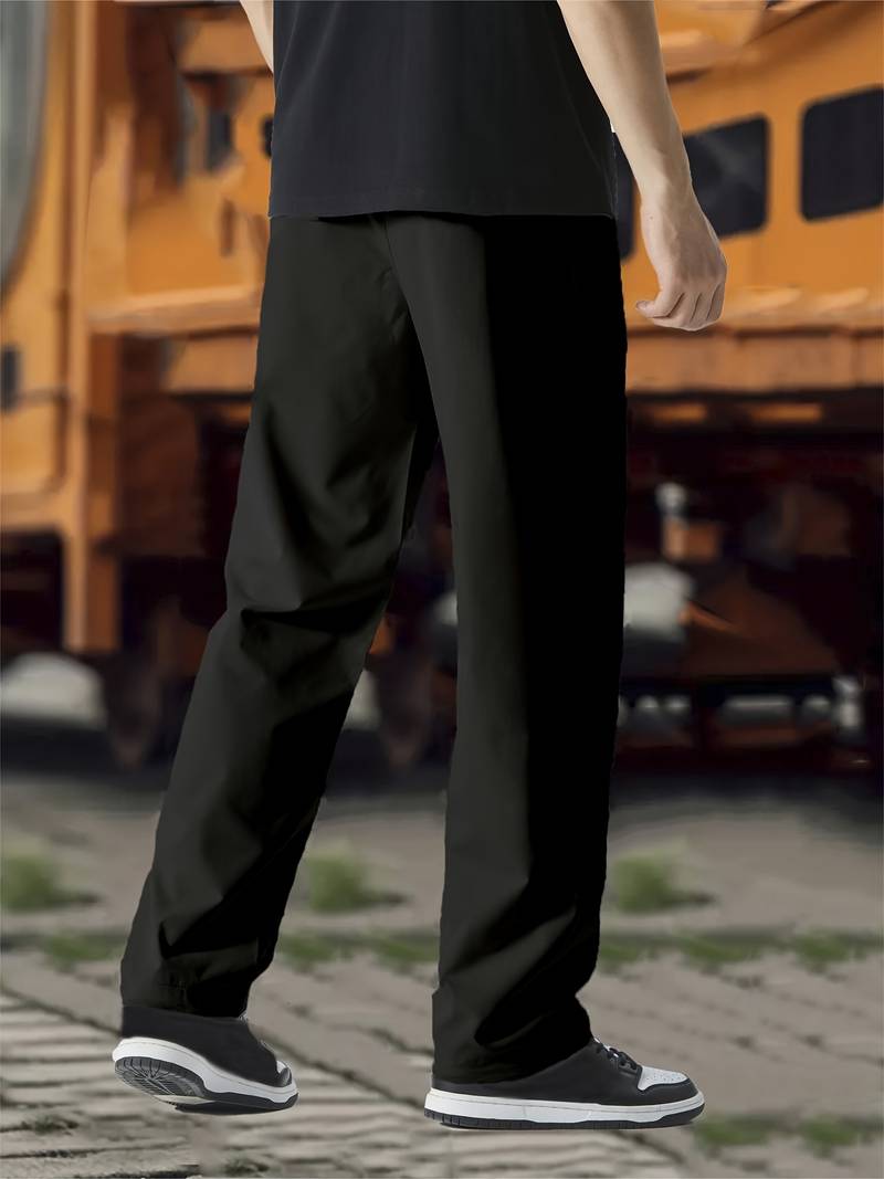 Pantalon À Taille Ajustable Avec Coupe Droite Pour Homme | Idéal Pour Usage Quotidien