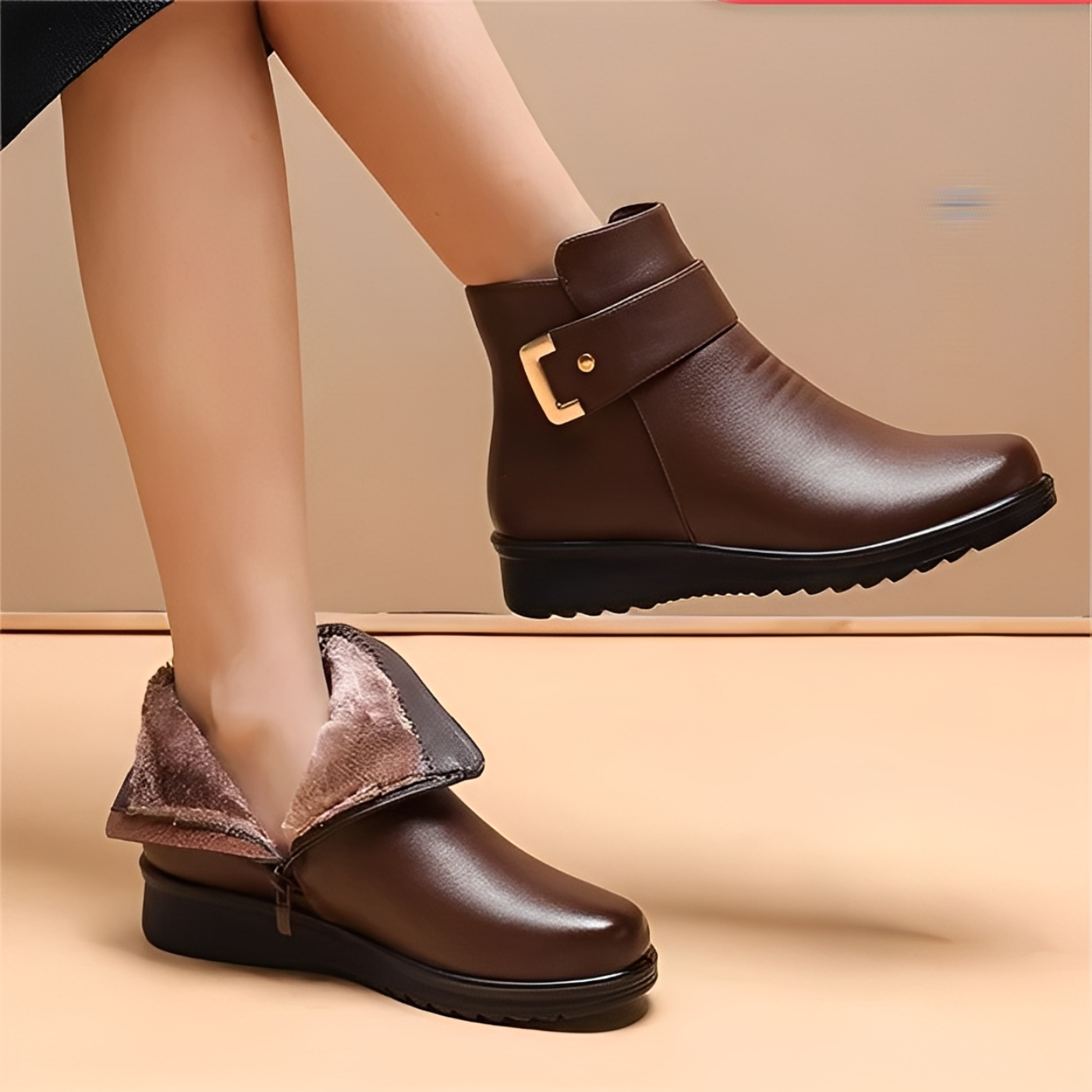 Bottes Avec Semelle De Soutien Et Coupe Classique Pour Femmes | Idéales Pour L’automne Et L’hiver