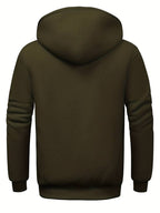Sweat À Capuche Uni Avec Fermeture Zippée Pour Homme | Idéal Pour Un Usage Quotidien