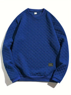 Sweatshirt À Motif Texturé Avec Coupe Décontractée Pour Adultes | Idéal Pour Toutes Saisons